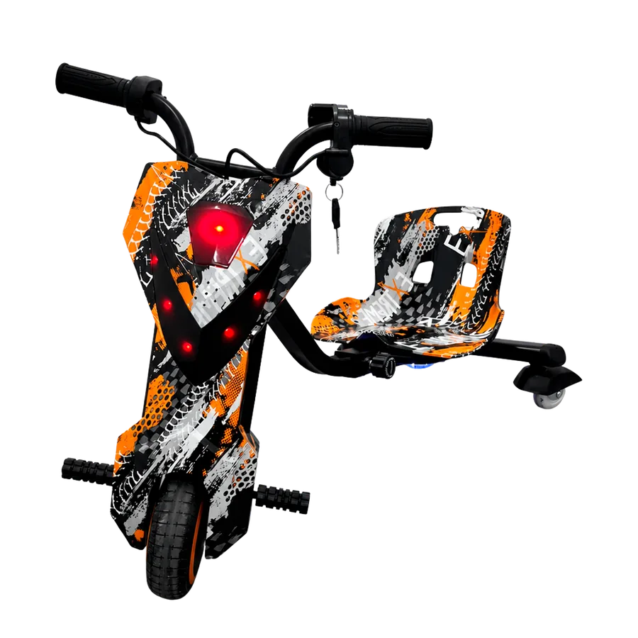 Triciclo Elétrico Drift Radical Laranja