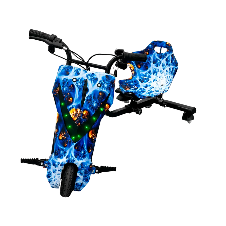 Triciclo Elétrico Drift Fogo Azul